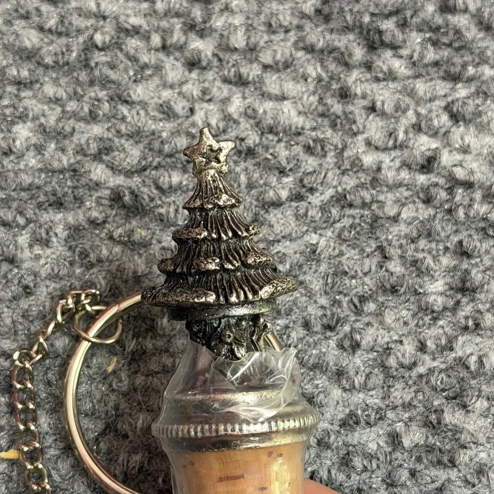 Christmas Tree Wine Bottle Stoppers, Lot Of 2